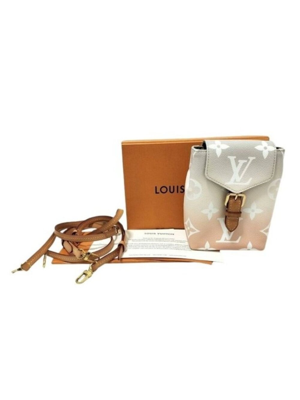 Louis Vuitton Sac by the Pool Tiny Backpack Blume Leather Gold